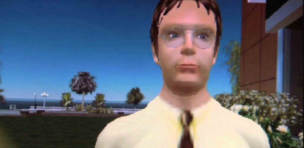 "The Office" character Dwight Schrute's Second Life avatar