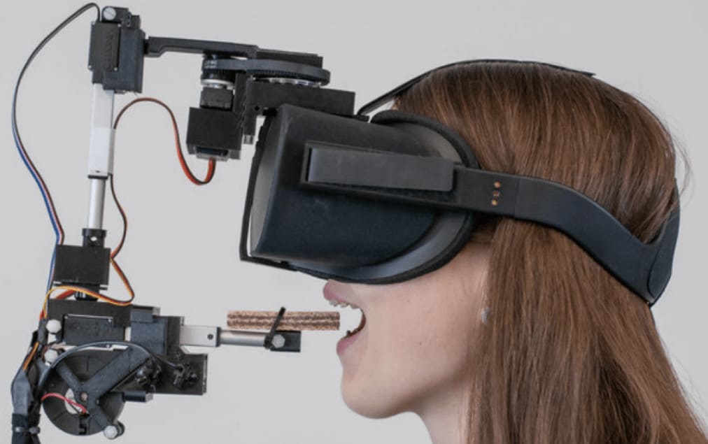 Mouth Haptics in VR using a Headset Ultrasound Phased Array