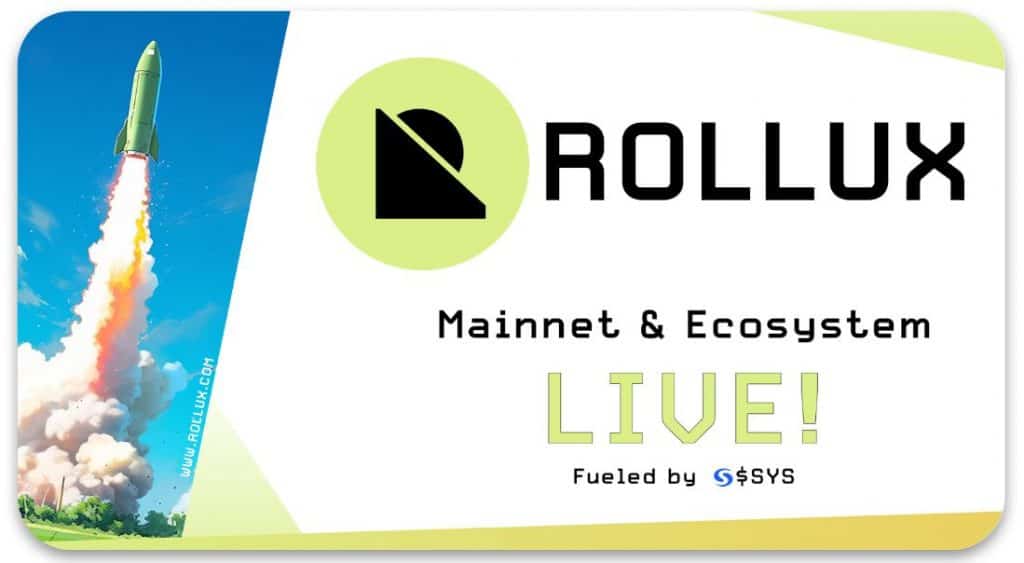 Rollux, a Novel EVM Layer-2 Backed by Bitcoin, Goes Live