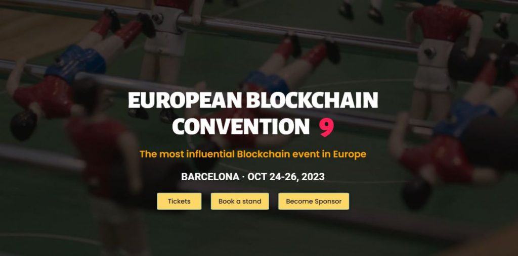 European Blockchain Convention 9, which will be Europe's largest blockchain event in 2023.