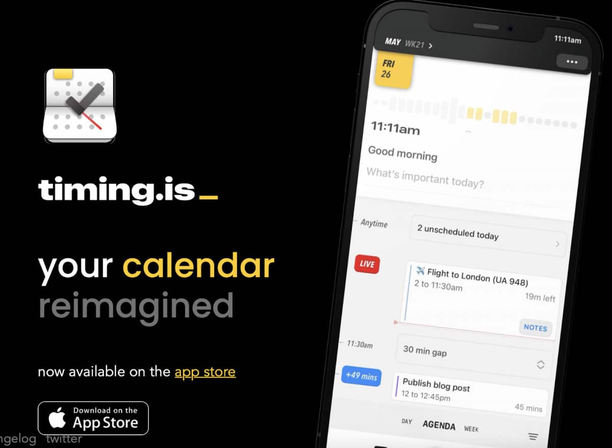Timing.is แอพ iOS จัดการเวลา AI