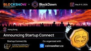 BlockShow X BlockDown odhaluje spuštění Connect by Cointelegraph Sestava akcelerátorů a úvodních reproduktorů