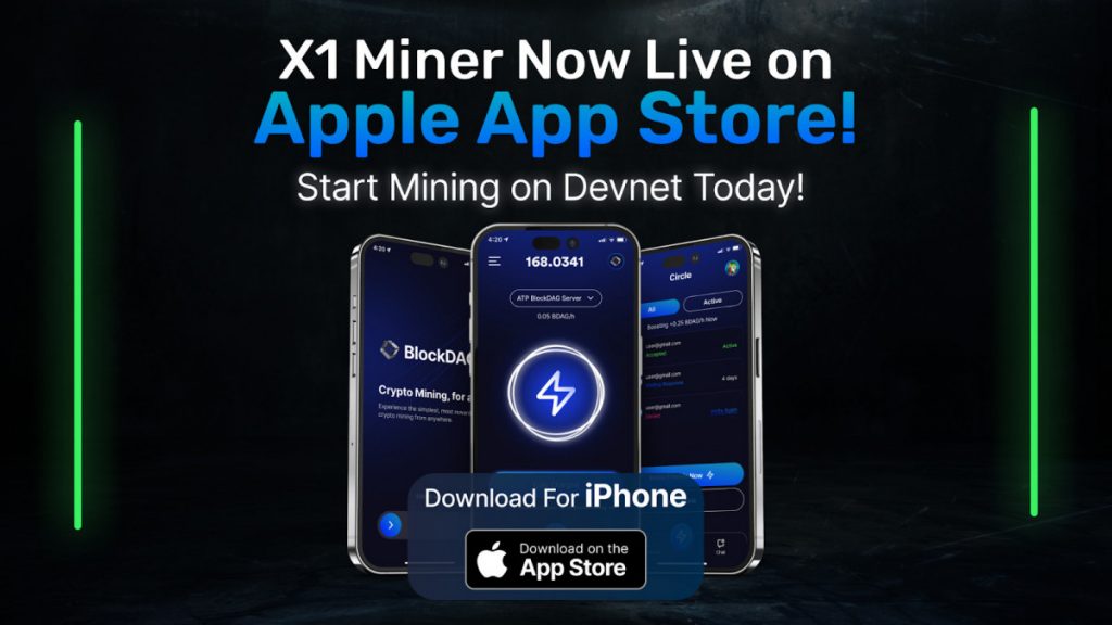 Excitement Surrounds BlockDAG X1 Miner App Early Launch, Attracts ChainLink Whales as KASPA Declines