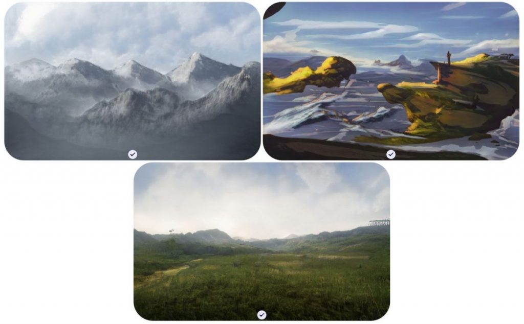 Examples of images created by Artbreeder AI Art Generator: