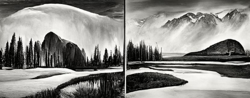 Ansel Adams Landschaftsstil