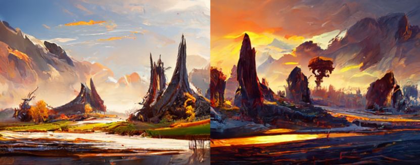 Blizzard Concept Artists Landschaftsstil