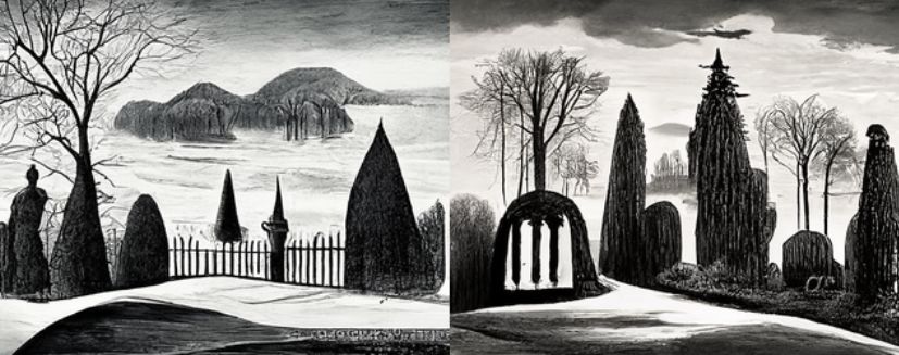 Charles Addams Landscape Style