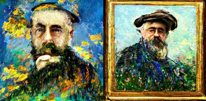 Claude Monet Portrait Style