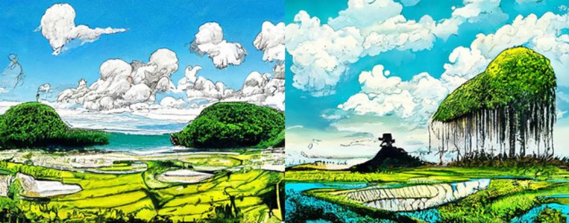 Eiichiro Oda landschapsstijl