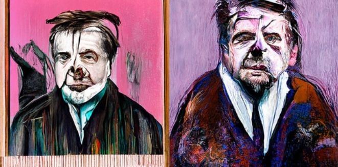 Francis Bacon portretstijl