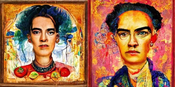 Frida Kahlo-Porträtstil