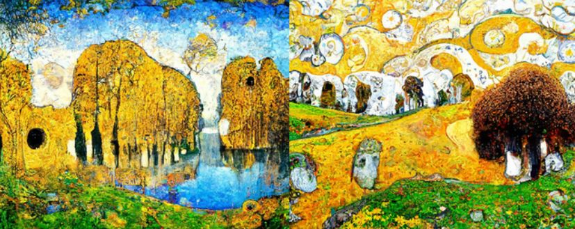 Gustav Klimt Landschaftsstil