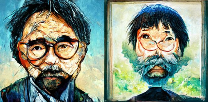 Hayao Miyazaki portretstijl