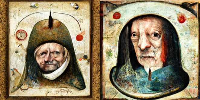 Heironymus Bosch Portrait Style