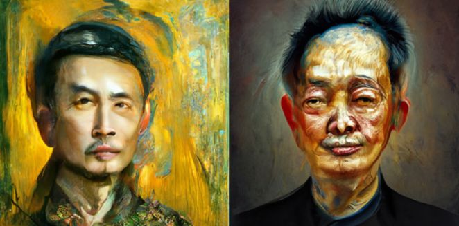 Huang Yong Ping-portretstijl