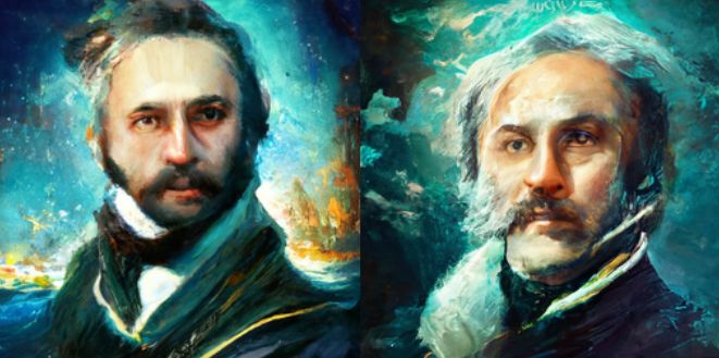 Ivan Aivazovsky Portrait Style