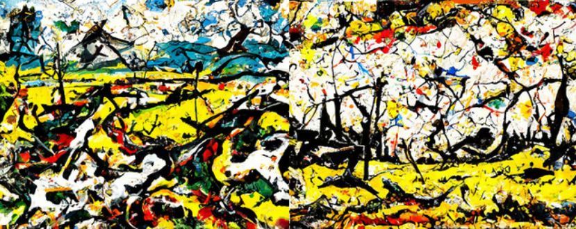 Jackson Pollock Landscape Style