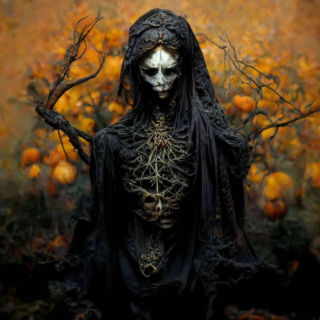 Samhain-figuur, wezen, wicca, occult, oogst