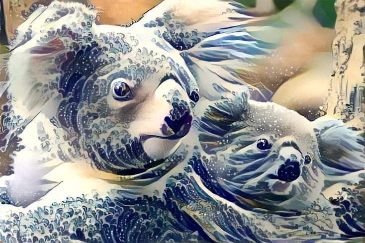 Deep Dream AI Art Generator 創建的圖像示例：