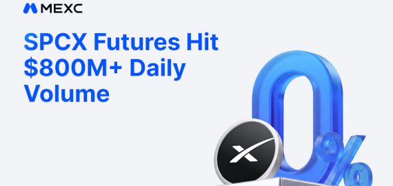 SpaceX Continues to Drive Strong Trading Activity as MEXC SPCX Futures Daily Trading Volume Surpasses $800 Million USDT