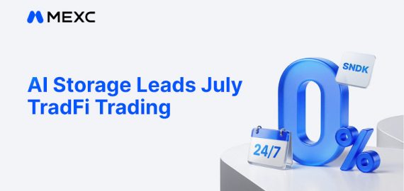 MEXC July TradFi Trading Shifts Toward AI Storage as SNDK Futures Volume Surges More Than 15x Times