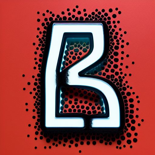 3d typography made of ferrofluid, letter "A", with neon color particels, cells, bacteria, marco feeling, glossy material, hyper realistic, 8k