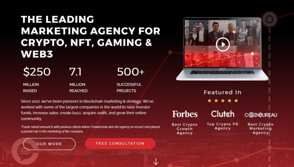 Top NFT and Crypto Marketing Agencies Crowdcreate