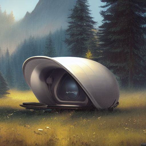 cabela's tent futuristic pop up family pod, cabin, modular, person in foreground, mountainous forested wilderness open fields, beautiful views, painterly concept art, joanna gaines, environmental concept art, farmhouse, magnolia, concept art illustration by ross tran, by james gurney, by craig mullins, by greg rutkowski trending on artstation