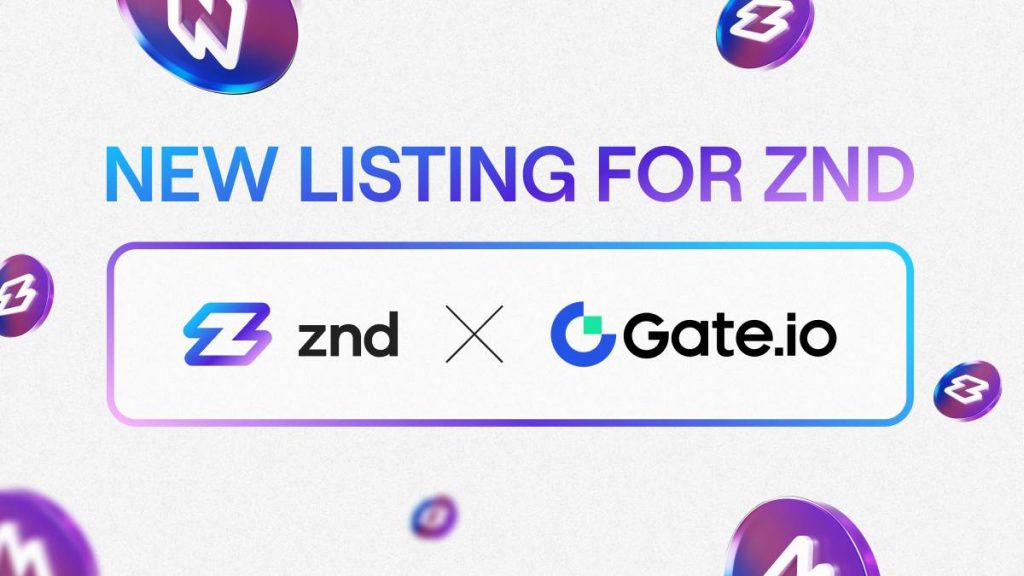 Gate.io announces ZND listing