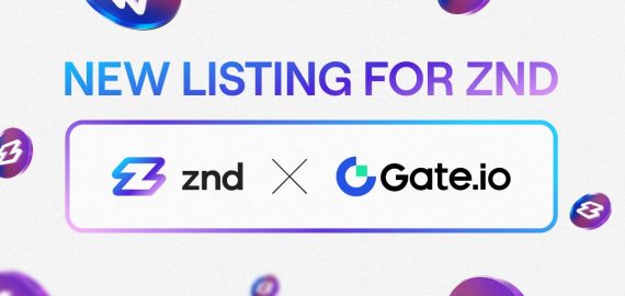 Gate.io announces ZND listing