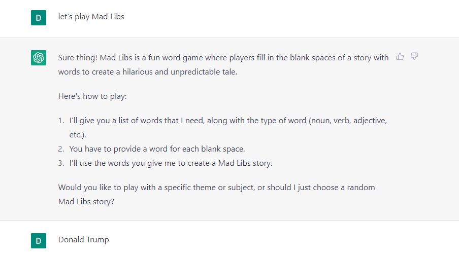 # 6 لعبة Mad Libs Word