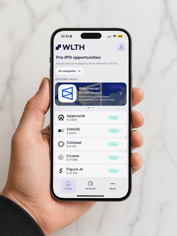 WLTH Launches Mobile App on iOS and Android, Opening the Door to Pre-IPO Opportunities