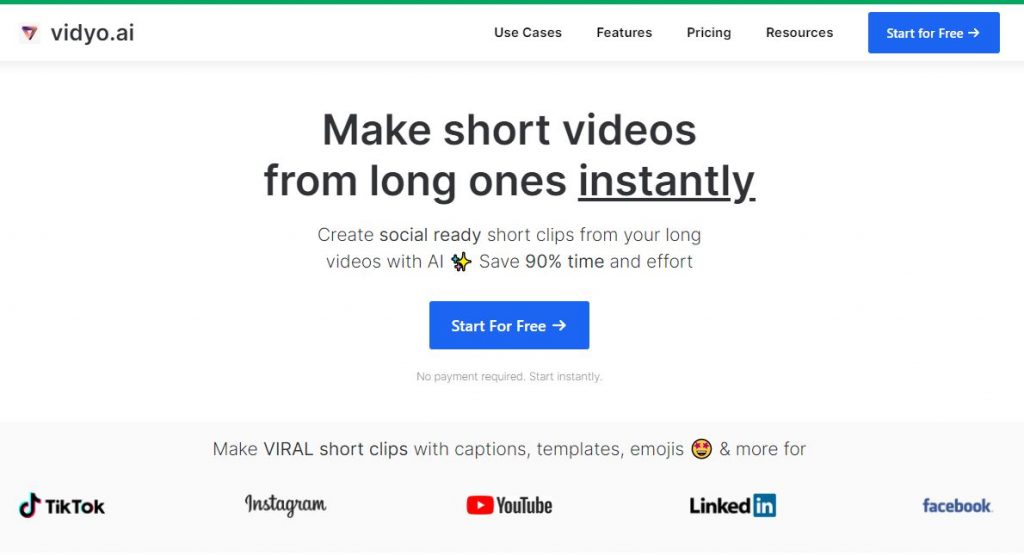 Vidyo AI Best AI-powered Video Editor