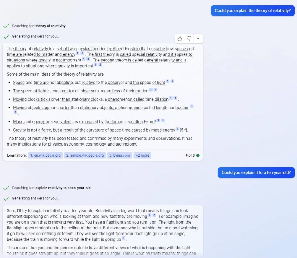 A capacidade do modelo de produzir os resultados desejados depende de quão precisamente ele calcula as probabilidades das palavras com base nas sutilezas do contexto (seção anterior do texto explicando a circunstância).