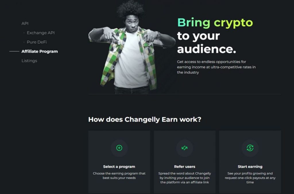 Changelly – Best New Crypto Affiliate Program