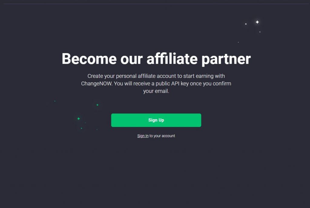 ChangeNow – Best Crypto Affiliate Program for Quick Approvals