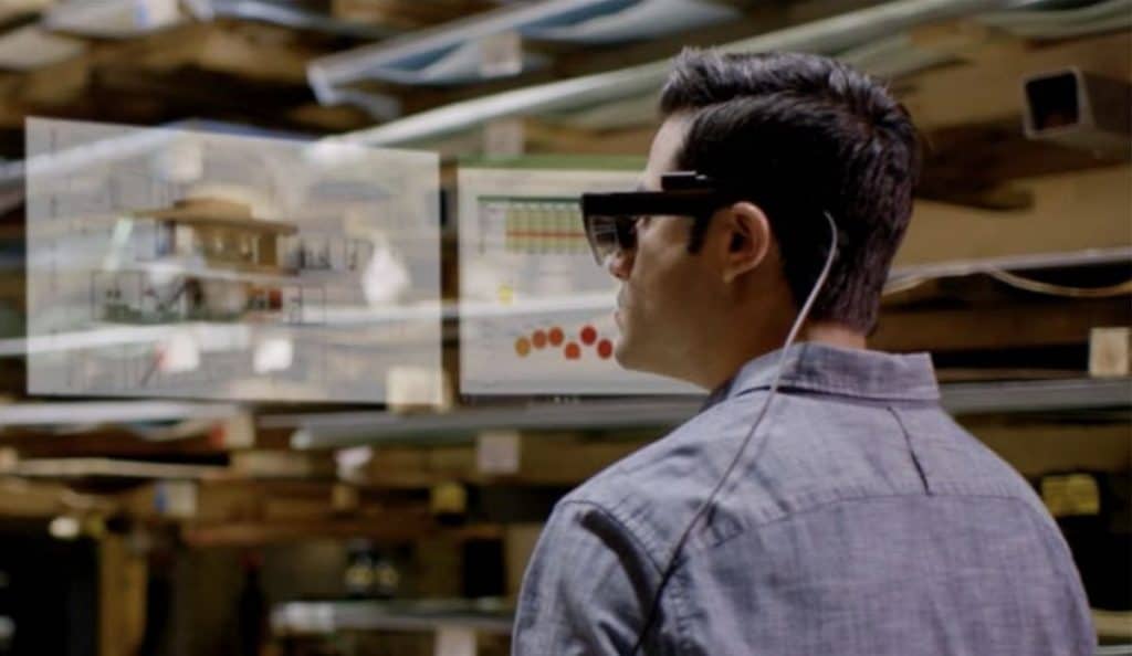 Gary Sharp Innovations الاستحواذ على meta vr. صورة من مظاهرة Lenovo Smart Glasses