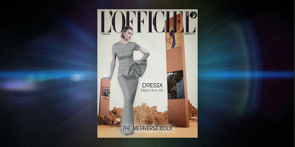 RobeX featured en couverture du numéro Métaverse de L'OFFICIEL