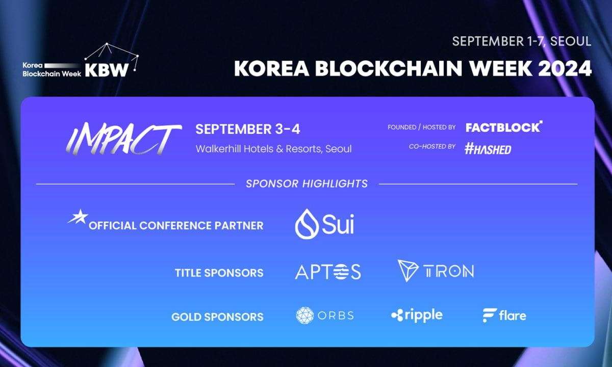 Korea Blockchain Week, Sui를 공식 컨퍼런스 파트너로 선정하고 새로운 헤드라인 연사 발표 | Metaverse  Post