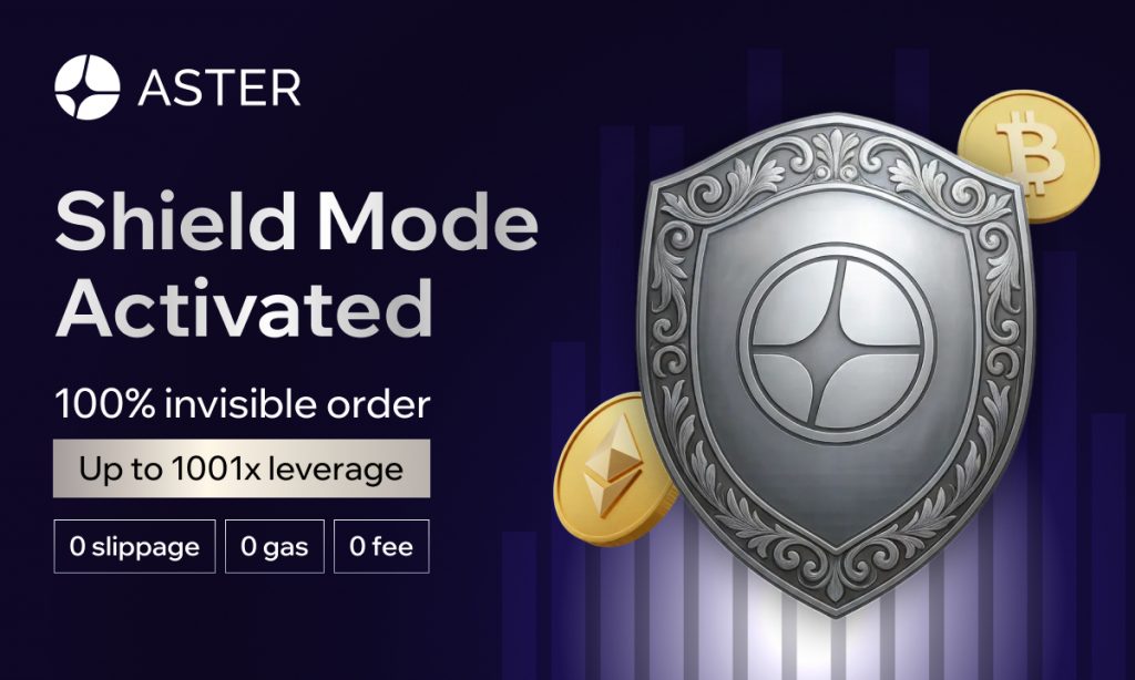 Aster Launches Shield Mode, a Protected High-Performance Trading Mode for On-Chain Traders