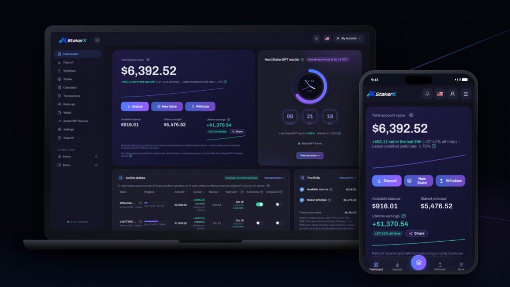 StakerX’s AI Agent Surpasses Passes $40M Staked Assets on Solana Within Three Months of Launch