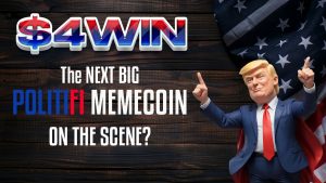 $4WIN Skyrockets $8 Million Market Cap in Record Time – The Next Big PolitiFi Memecoin?