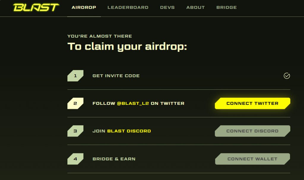 Blast Airdrop Guide