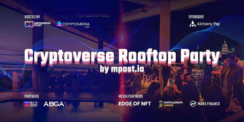 Cryptoverse Rooftop Party by Metaverse Post